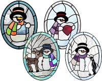 (image for) Snowmen 4 variations 2